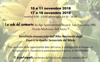 Seminario Introduzione Analisi Sensoriale del Miele