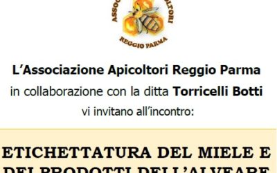 Incontro Etichettatura Miele e Prodotti dell’alveare – 12/12/2018 Fogliano (RE)