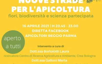 Nuove strade per l’apicoltura: fiori, biodiversità e scienza partecipata – diretta Facebook h 20:45